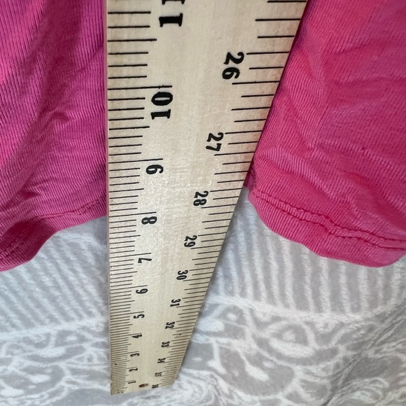 SUPER Cute bubblegum pink tank top no tag size large adorable m/l built-in bra - Picture 6 of 8